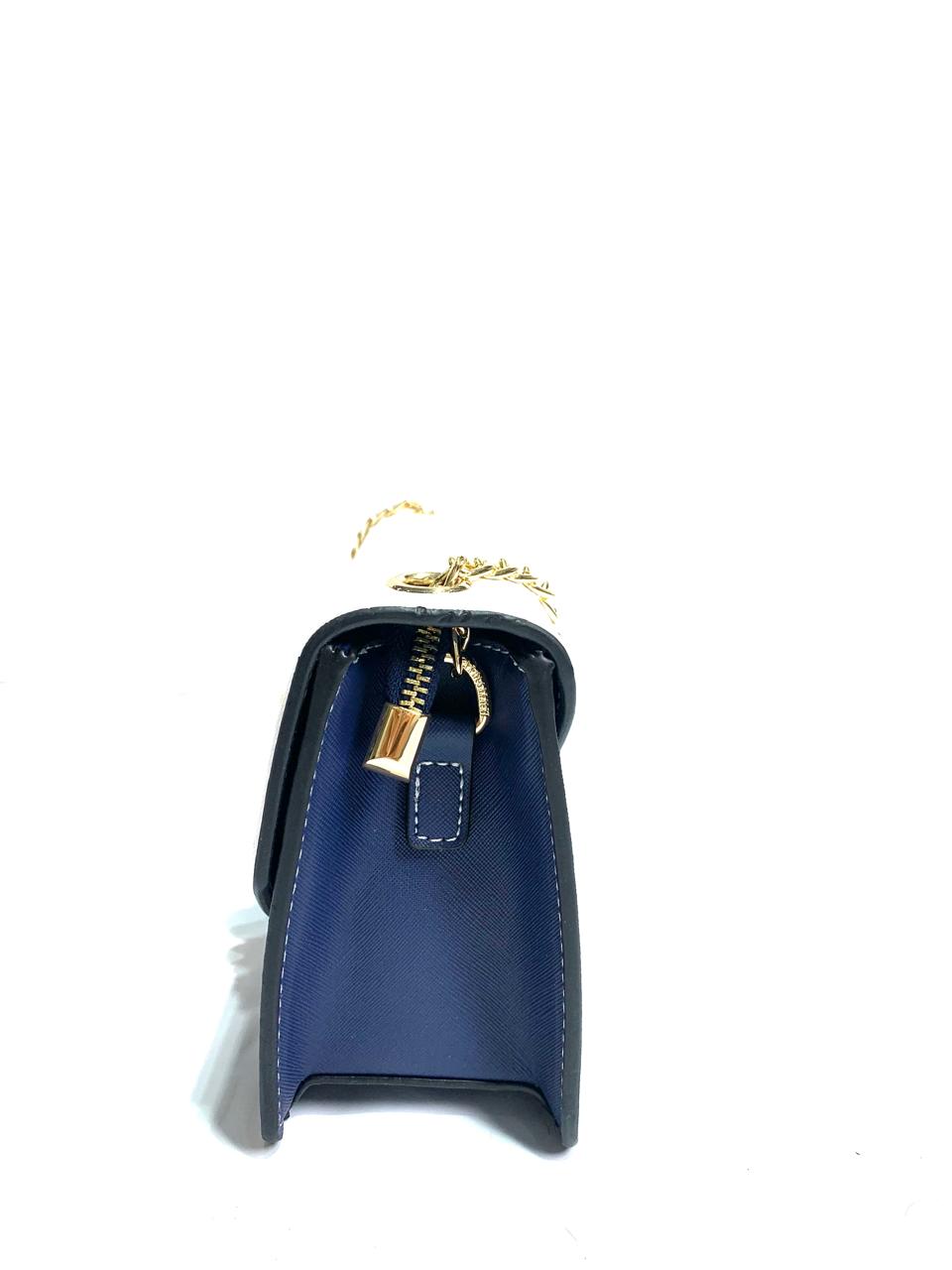 Navy & White Cat Ear Crossbody Bag