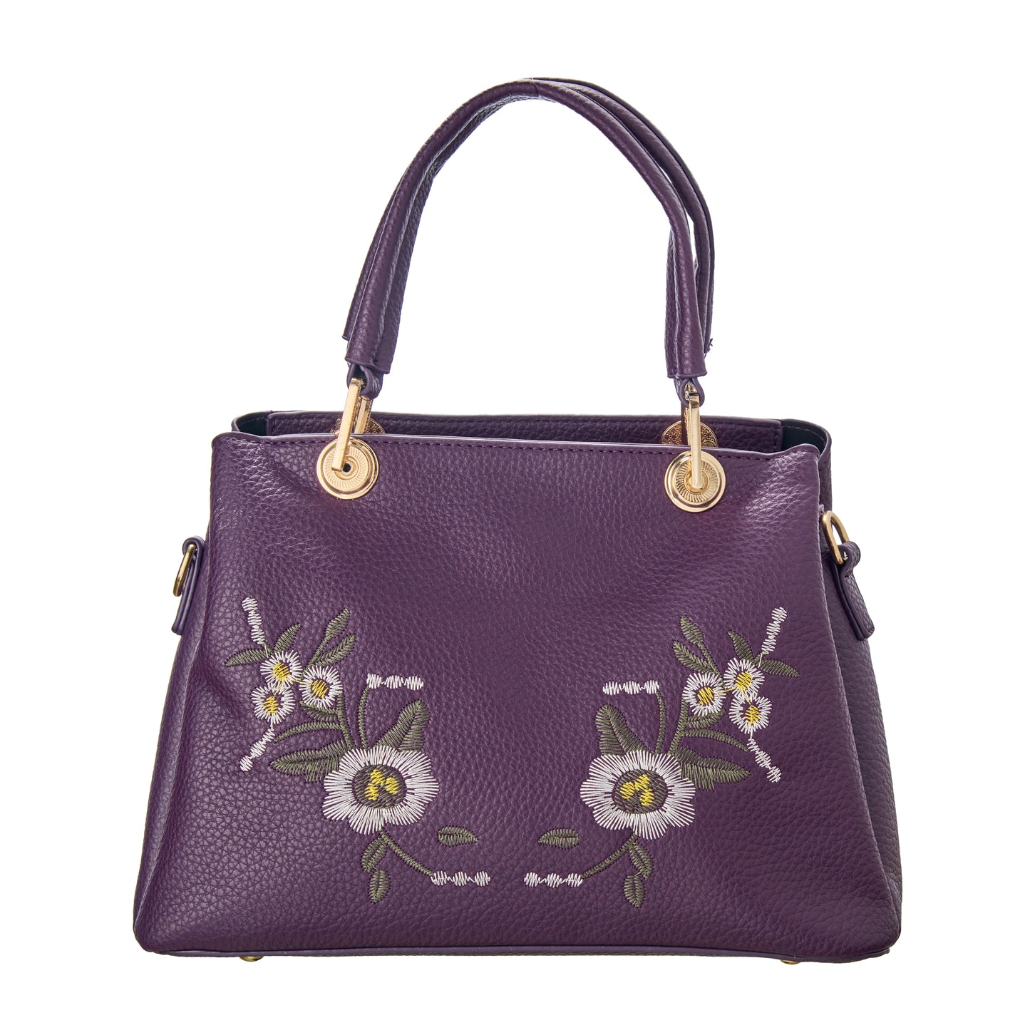 Plum Petal Embroidered Tote