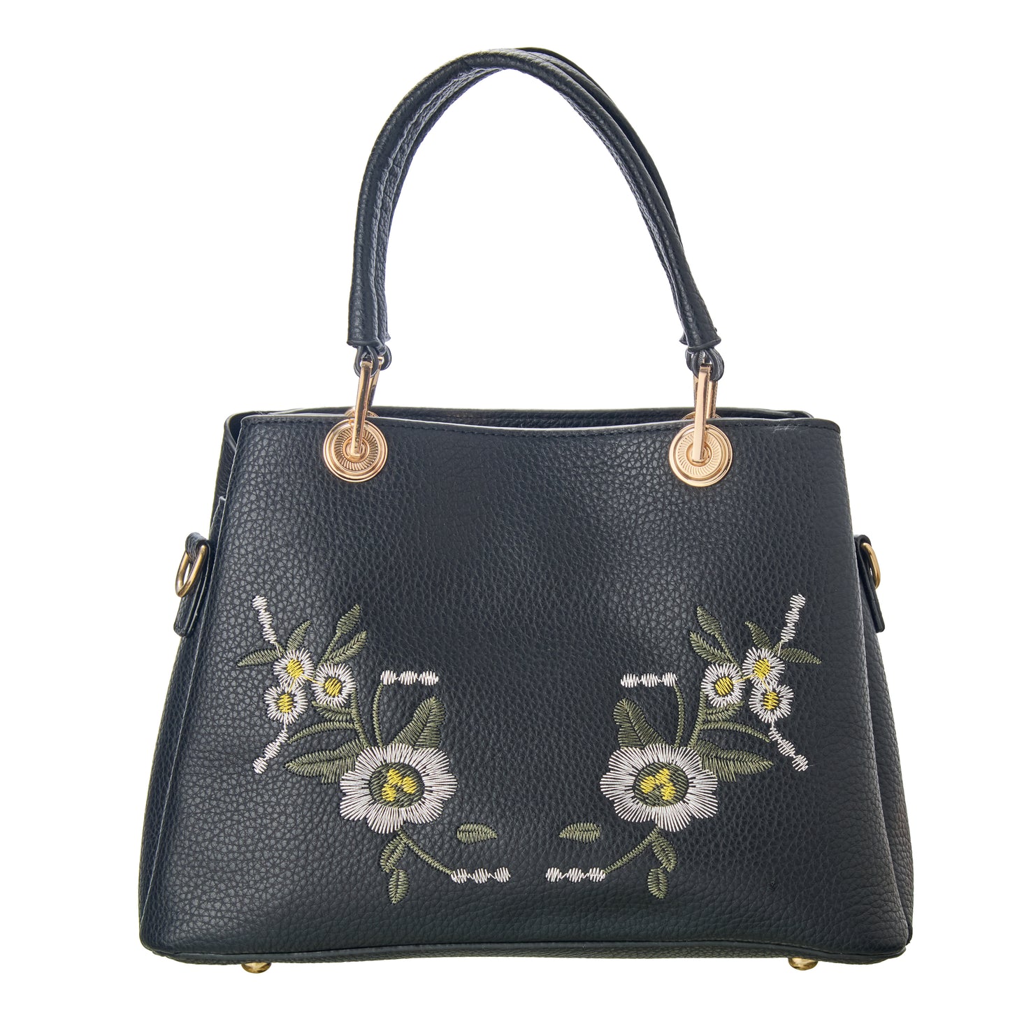 Midnight Garden Embroidered Bag