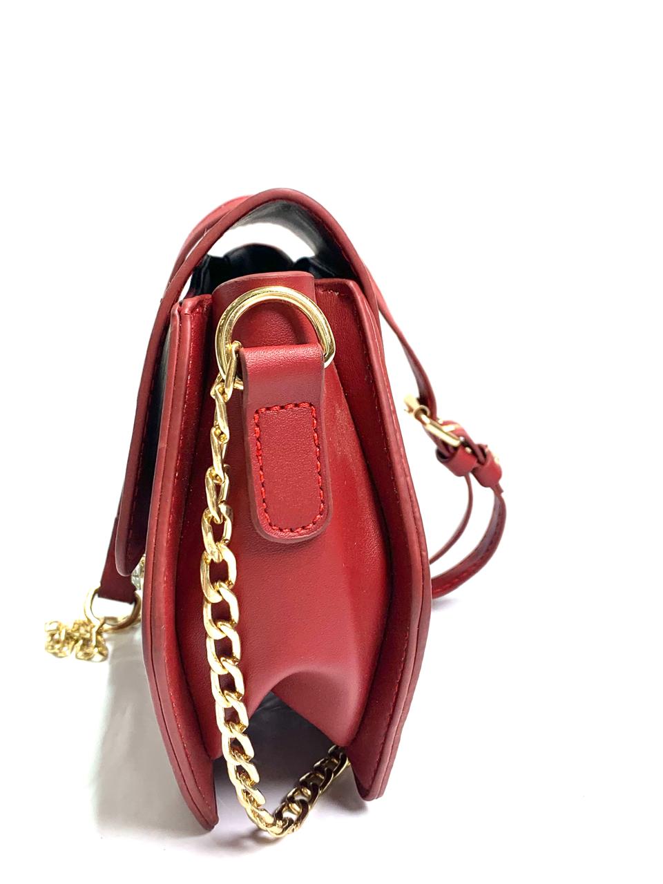 Red Hexagon Cat Design Bag