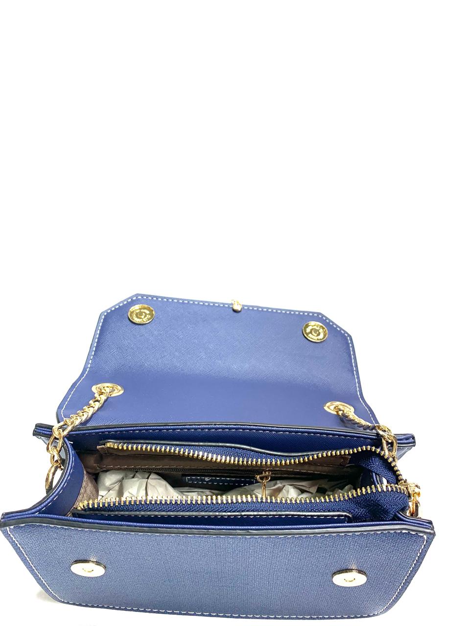 Navy & White Cat Ear Crossbody Bag