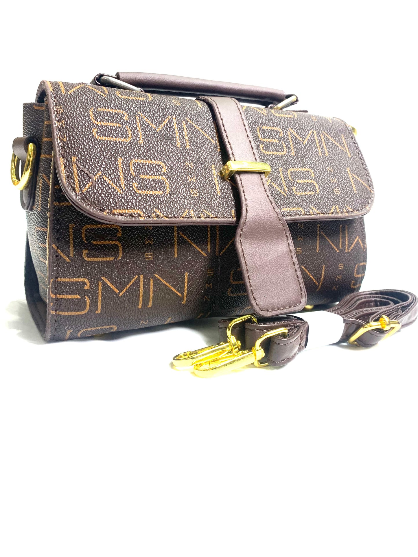 SMN Brown Top Handle Bag