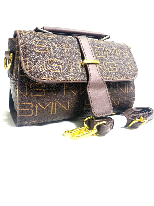 SMN Brown Top Handle Bag